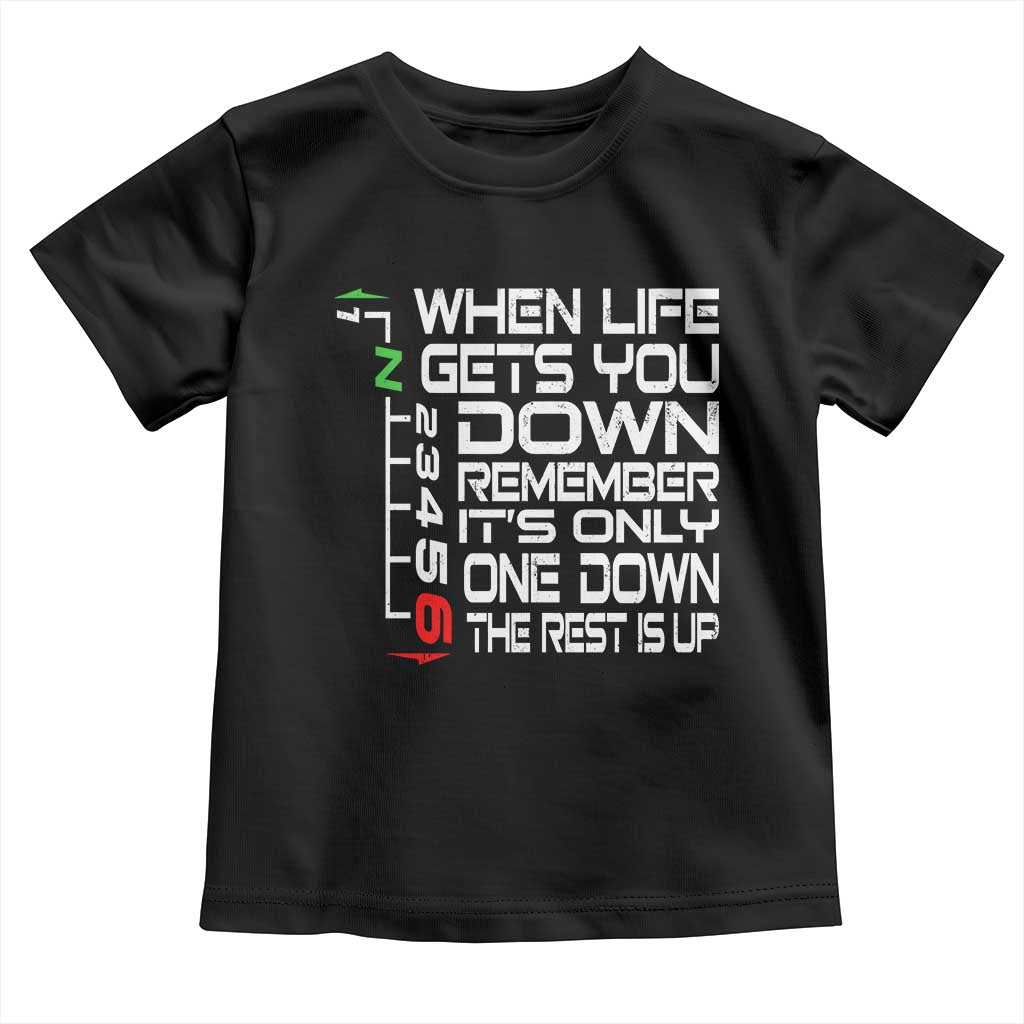 Motorcycle Lover Toddler T Shirt When Life Gets You Down TS09 Black Print Your Wear