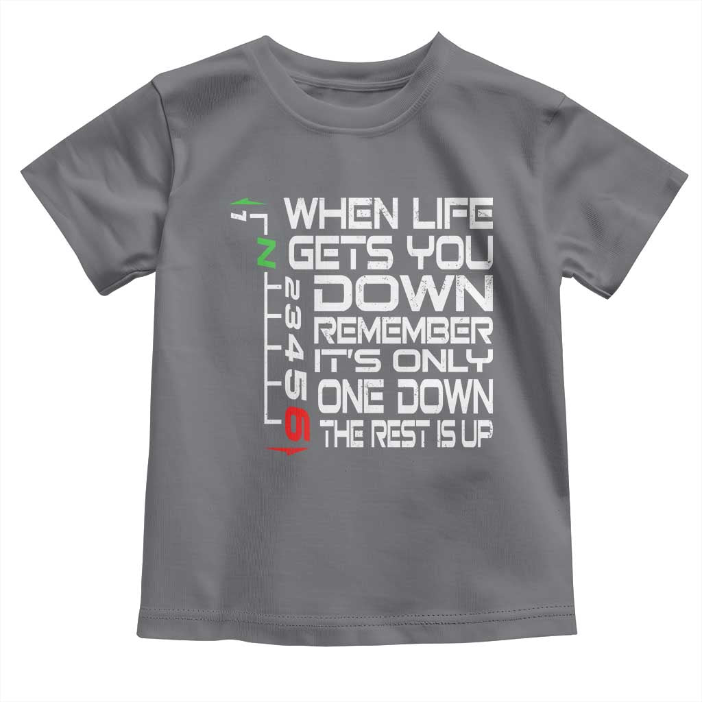 Motorcycle Lover Toddler T Shirt When Life Gets You Down TS09 Charcoal Print Your Wear