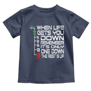 Motorcycle Lover Toddler T Shirt When Life Gets You Down TS09 Navy Print Your Wear