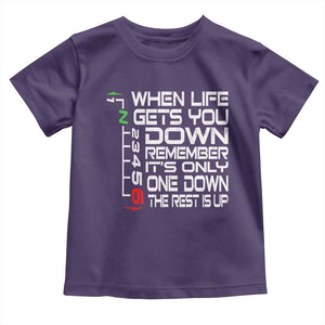 Motorcycle Lover Toddler T Shirt When Life Gets You Down TS09 Purple Print Your Wear