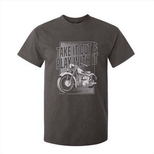 Motorcycle Rider T Shirt For Kid Take It Out And Play With It TS09 Dark Chocolate Print Your Wear