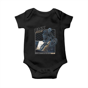 BMX Kid Baby Onesie Like A Regular Kid But Cooler Cyclist Bicycle TS09 Black Print Your Wear