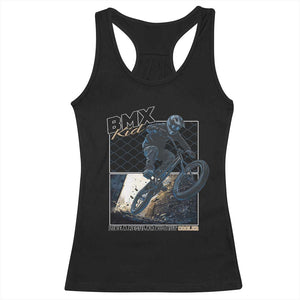 BMX Kid Racerback Tank Top Like A Regular Kid But Cooler Cyclist Bicycle TS09 Black Print Your Wear