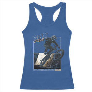 BMX Kid Racerback Tank Top Like A Regular Kid But Cooler Cyclist Bicycle TS09 Royal Blue Print Your Wear