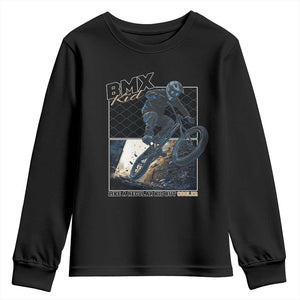 BMX Kid Youth Sweatshirt Like A Regular Kid But Cooler Cyclist Bicycle TS09 Black Print Your Wear