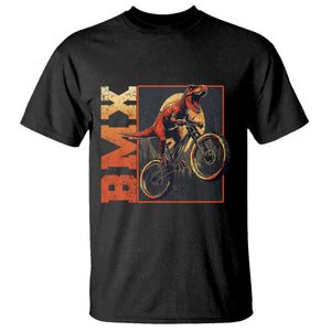 BMX Cyclist Bicycle T Shirt Funny Dinosaur Riding TS09 Black Print Your Wear