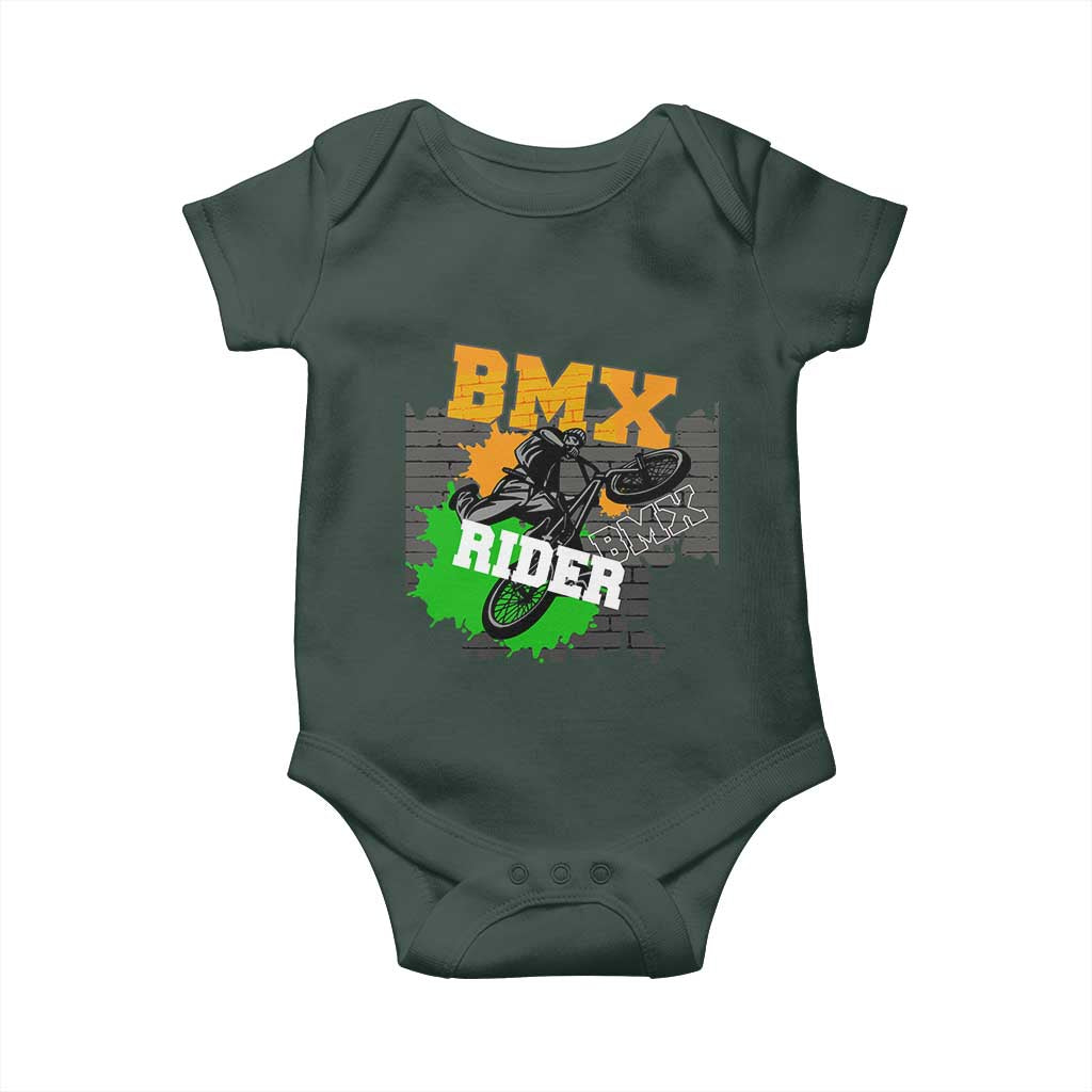 BMX Rider Cyclist Bicycle Baby Onesie TS09 Print Your Wear
