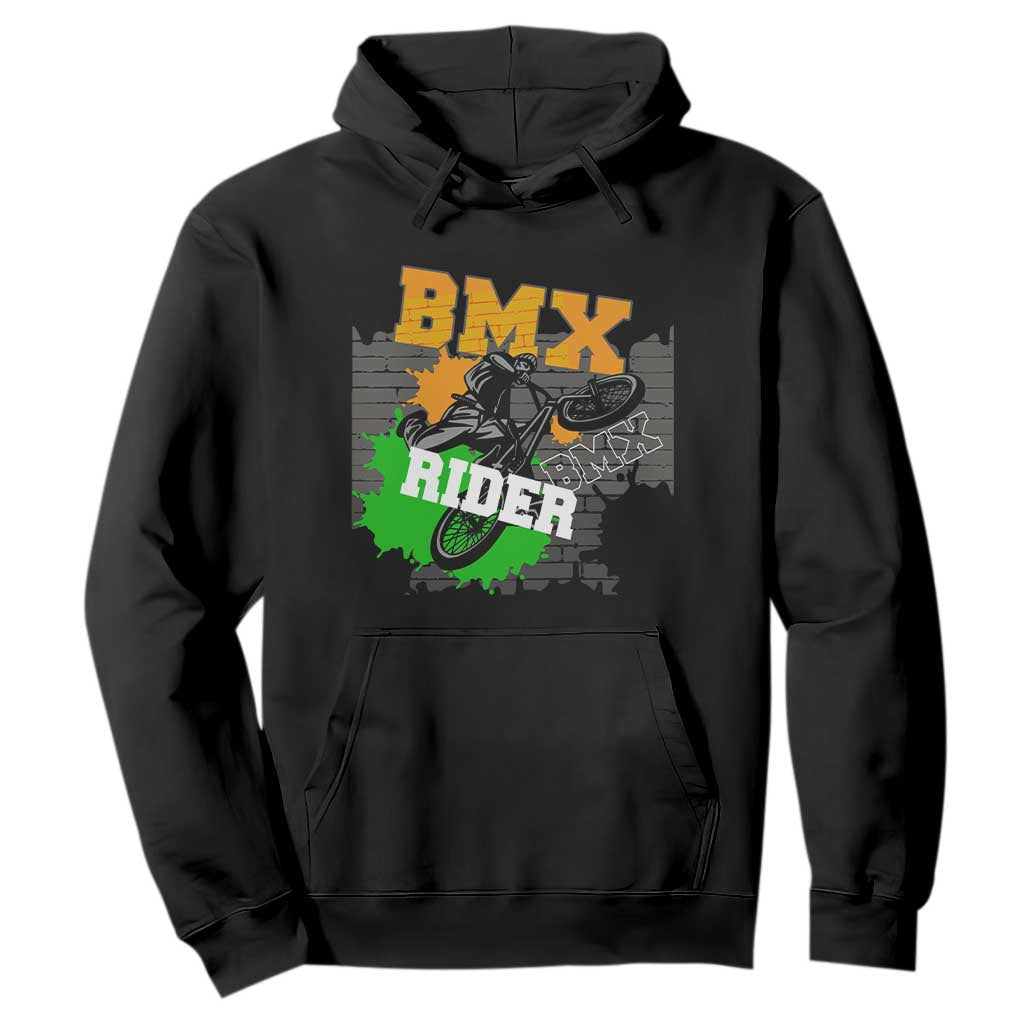 BMX Rider Cyclist Bicycle Hoodie TS09 Black Print Your Wear