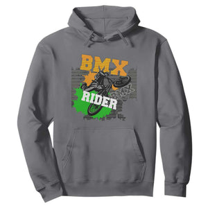 BMX Rider Cyclist Bicycle Hoodie TS09 Charcoal Print Your Wear