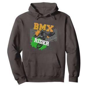 BMX Rider Cyclist Bicycle Hoodie TS09 Dark Chocolate Print Your Wear