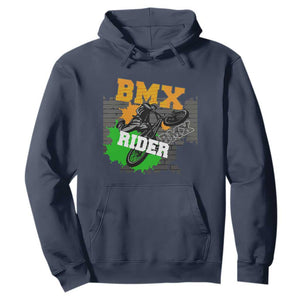 BMX Rider Cyclist Bicycle Hoodie TS09 Navy Print Your Wear