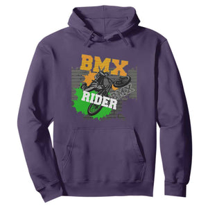 BMX Rider Cyclist Bicycle Hoodie TS09 Purple Print Your Wear
