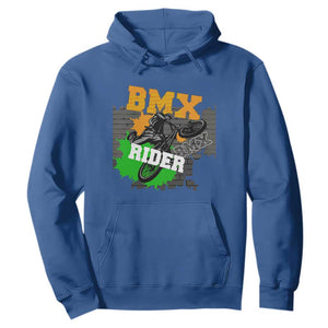 BMX Rider Cyclist Bicycle Hoodie TS09 Royal Blue Print Your Wear