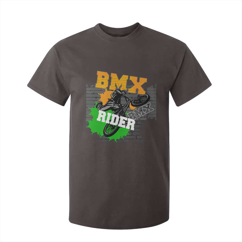 BMX Rider Cyclist Bicycle T Shirt For Kid TS09 Dark Chocolate Print Your Wear