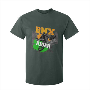 BMX Rider Cyclist Bicycle T Shirt For Kid TS09 Dark Forest Green Print Your Wear
