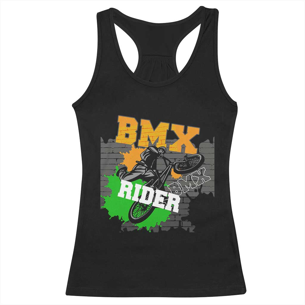 BMX Rider Cyclist Bicycle Racerback Tank Top TS09 Black Print Your Wear