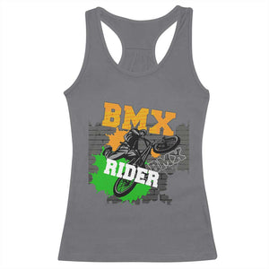 BMX Rider Cyclist Bicycle Racerback Tank Top TS09 Charcoal Print Your Wear