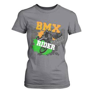 BMX Rider Cyclist Bicycle T Shirt For Women TS09 Charcoal Print Your Wear