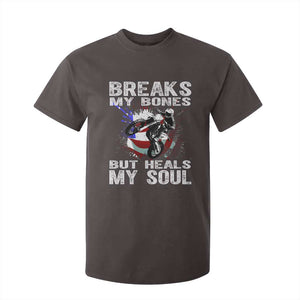 Dirt Bike T Shirt For Kid Breaks My Bones But Heals My Soul TS09 Dark Chocolate Print Your Wear