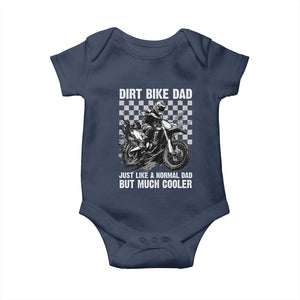 Dirt Bike Dad Baby Onesie Just Like A Normal Dad But Much Cooler TS09 Navy Print Your Wear