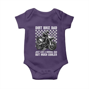 Dirt Bike Dad Baby Onesie Just Like A Normal Dad But Much Cooler TS09 Purple Print Your Wear