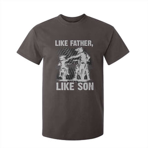 Like Father Like Son Dirt Bike T Shirt For Kid TS09 Dark Chocolate Print Your Wear
