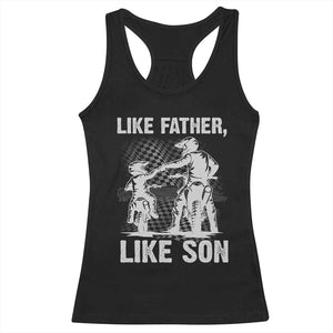 Like Father Like Son Dirt Bike Racerback Tank Top TS09 Black Print Your Wear
