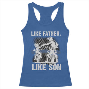 Like Father Like Son Dirt Bike Racerback Tank Top TS09 Royal Blue Print Your Wear