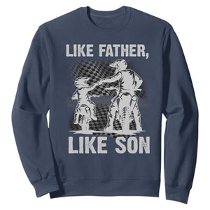 Like Father Like Son Dirt Bike Sweatshirt TS09 Navy Print Your Wear