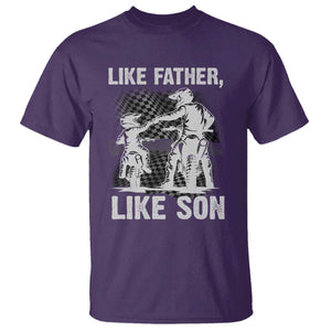 Like Father Like Son Dirt Bike T Shirt TS09 Purple Print Your Wear