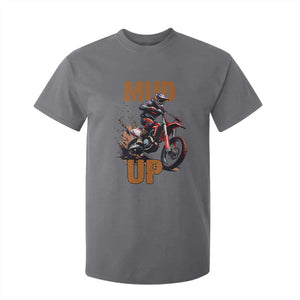 Dirt Bike Mud Up T Shirt For Kid TS09 Charcoal Print Your Wear