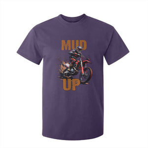 Dirt Bike Mud Up T Shirt For Kid TS09 Purple Print Your Wear
