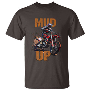 Dirt Bike Mud Up T Shirt TS09 Dark Chocolate Print Your Wear