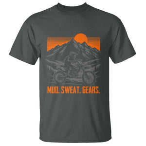 Mud Sweat Gears Dirt Bike T Shirt TS09 Dark Heather Print Your Wear