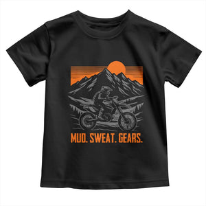 Mud Sweat Gears Dirt Bike Toddler T Shirt TS09 Black Print Your Wear