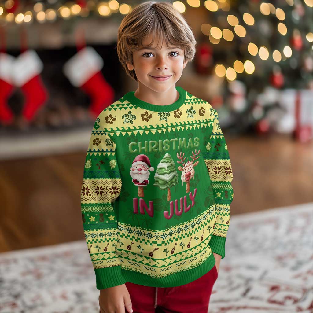 Tropical Xmas Ugly Christmas Sweater Ice Cream Santa Christmas Tree Reindeer TS09 Forest Print Your Wear