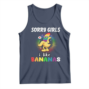 Funny LGBT Pride Tank Top Sorry Girl I Like Bananas Gay Couple TS09 Navy Print Your Wear