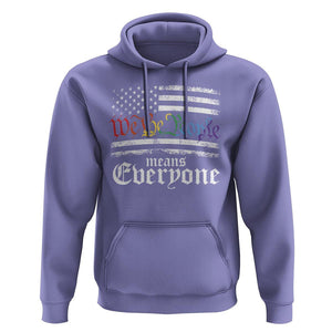 LGBT Pride Hoodie We The People Means Everyone Rainbow Flag TS09 Violet Print Your Wear