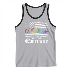 LGBT Pride Tank Top We The People Means Everyone Rainbow Flag TS09 Athletic Heather Black Print Your Wear