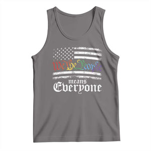LGBT Pride Tank Top We The People Means Everyone Rainbow Flag TS09 Deep Heather Print Your Wear