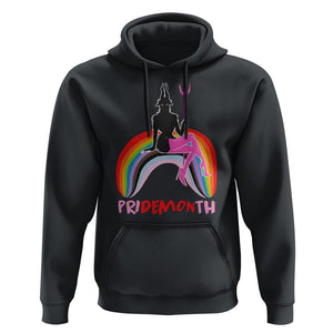 Funny LGBT Pride Hoodie Pride Demon Month Rainbow Slay Gay Evil TS09 Black Print Your Wear
