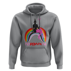 Funny LGBT Pride Hoodie Pride Demon Month Rainbow Slay Gay Evil TS09 Sport Gray Print Your Wear