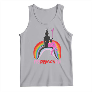 Funny LGBT Pride Tank Top Pride Demon Month Rainbow Slay Gay Evil TS09 Athletic Heather Print Your Wear