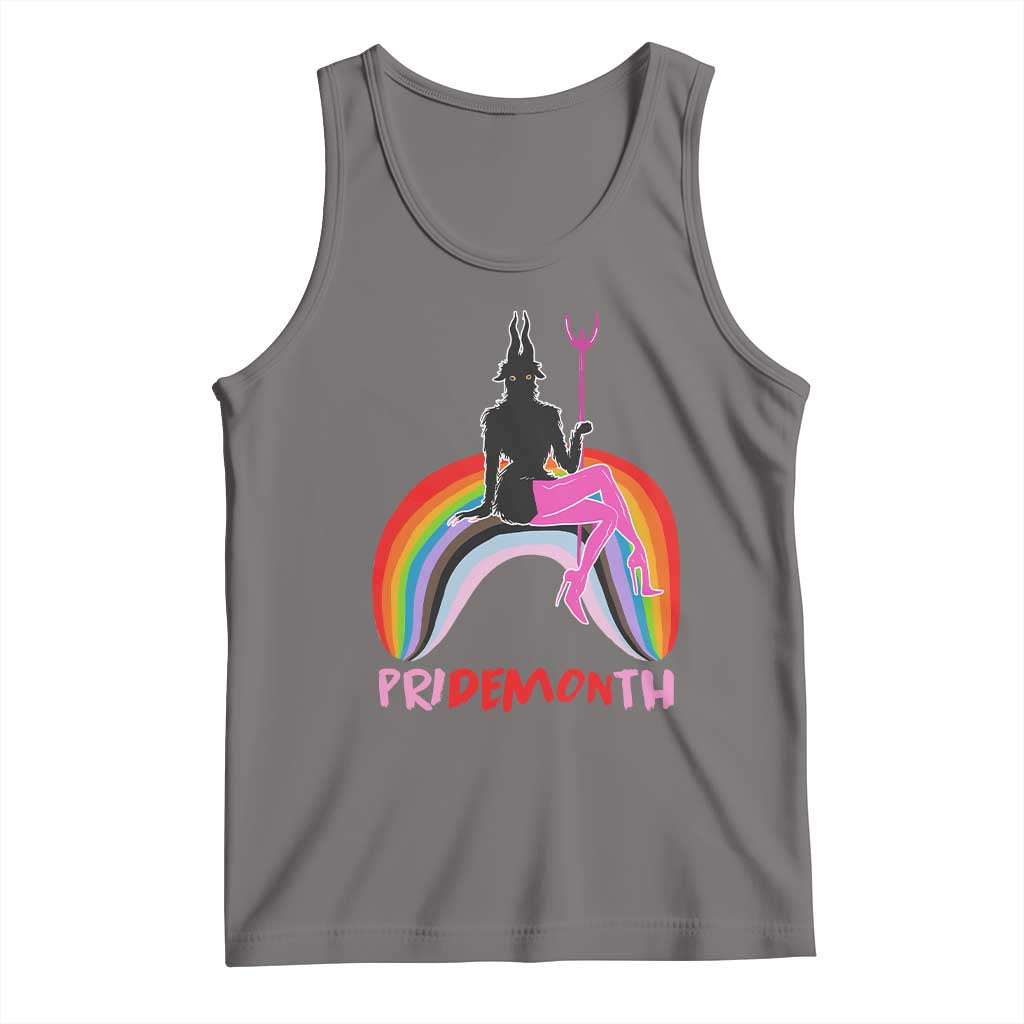 Funny LGBT Pride Tank Top Pride Demon Month Rainbow Slay Gay Evil TS09 Deep Heather Print Your Wear