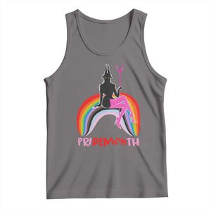 Funny LGBT Pride Tank Top Pride Demon Month Rainbow Slay Gay Evil TS09 Deep Heather Print Your Wear