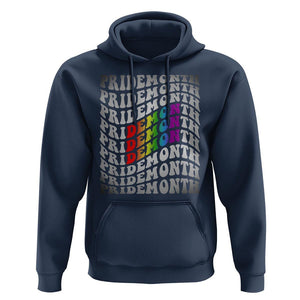 Funny LGBT Pride Hoodie Pride Demon Month Rainbow TS09 Navy Print Your Wear