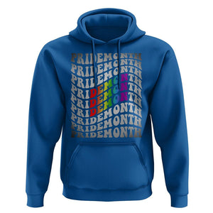 Funny LGBT Pride Hoodie Pride Demon Month Rainbow TS09 Royal Blue Print Your Wear