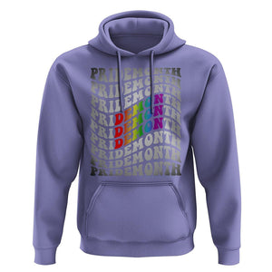 Funny LGBT Pride Hoodie Pride Demon Month Rainbow TS09 Violet Print Your Wear