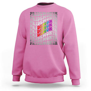 Funny LGBT Pride Sweatshirt Pride Demon Month Rainbow TS09 Azalea Print Your Wear