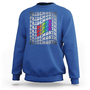 Funny LGBT Pride Sweatshirt Pride Demon Month Rainbow TS09 Royal Blue Print Your Wear